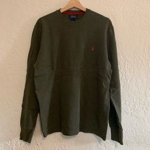 Polo Ralph Lauren Army Green L/S Sweater Large